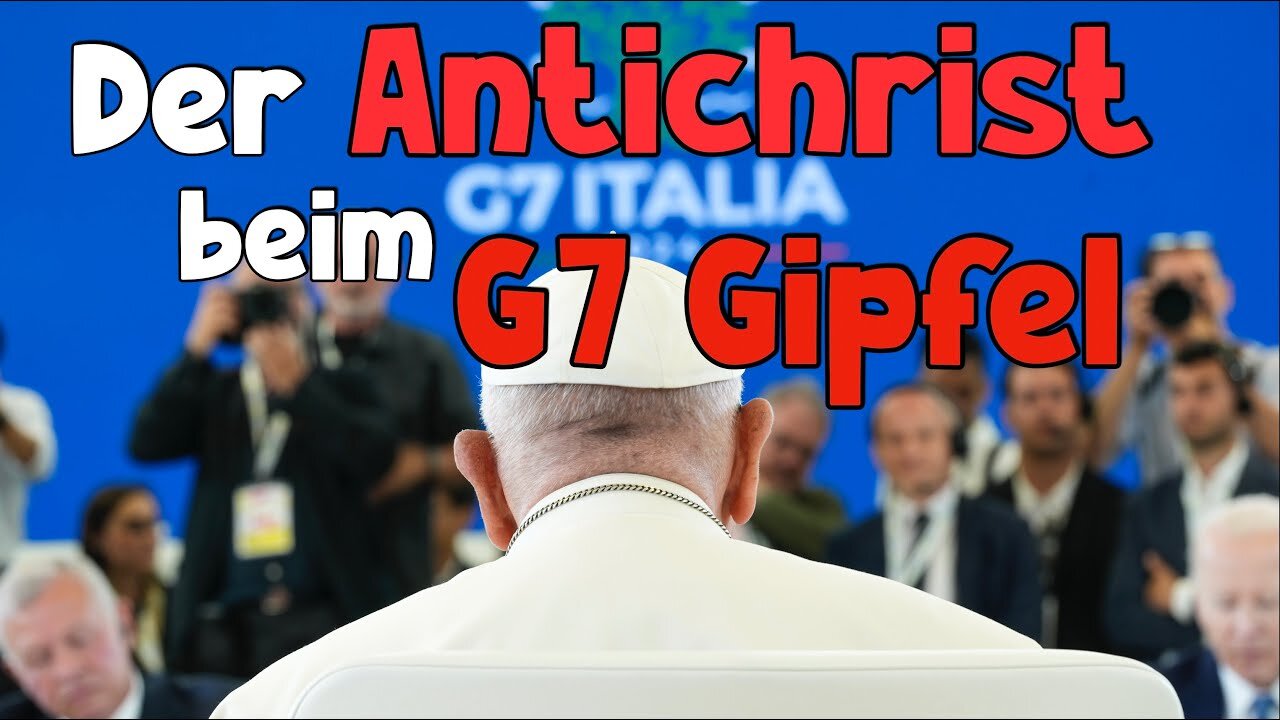 Der Antichrist beim G7 Gipfel.Papst Franziskus führt die Nationen@Timo Hoffmann🙈