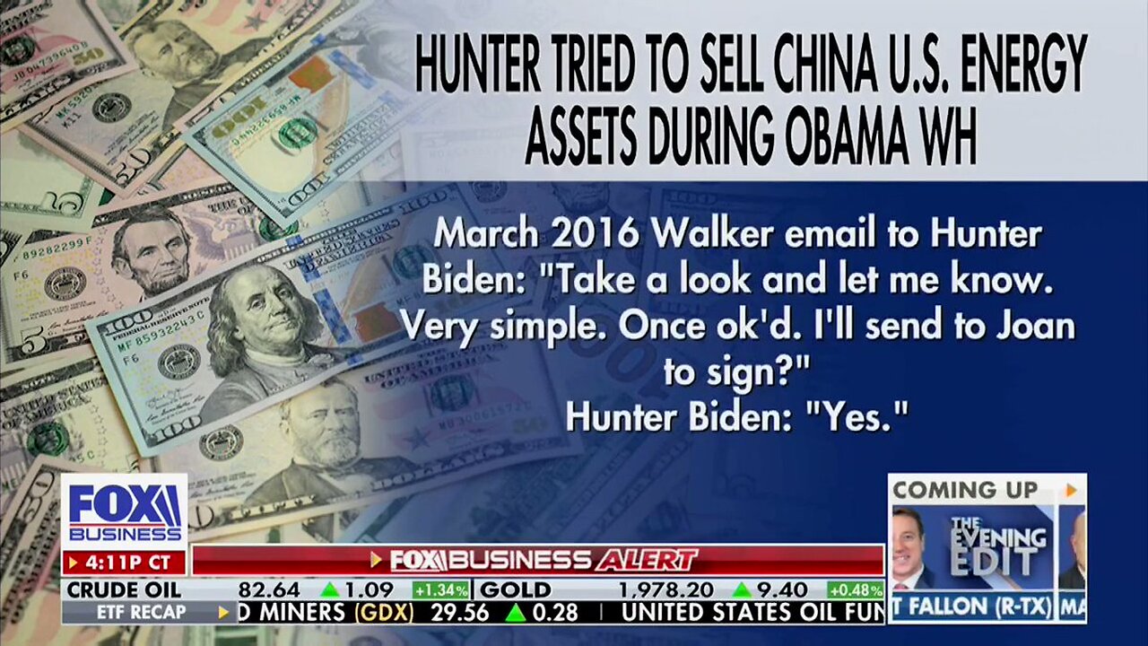JUST IN: Hunter busted attempting to sell US energy assets to China