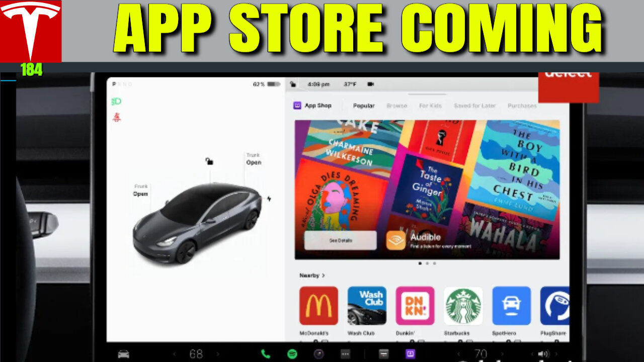 TESLA APP STORE Coming Supporting Third Party Apps!
