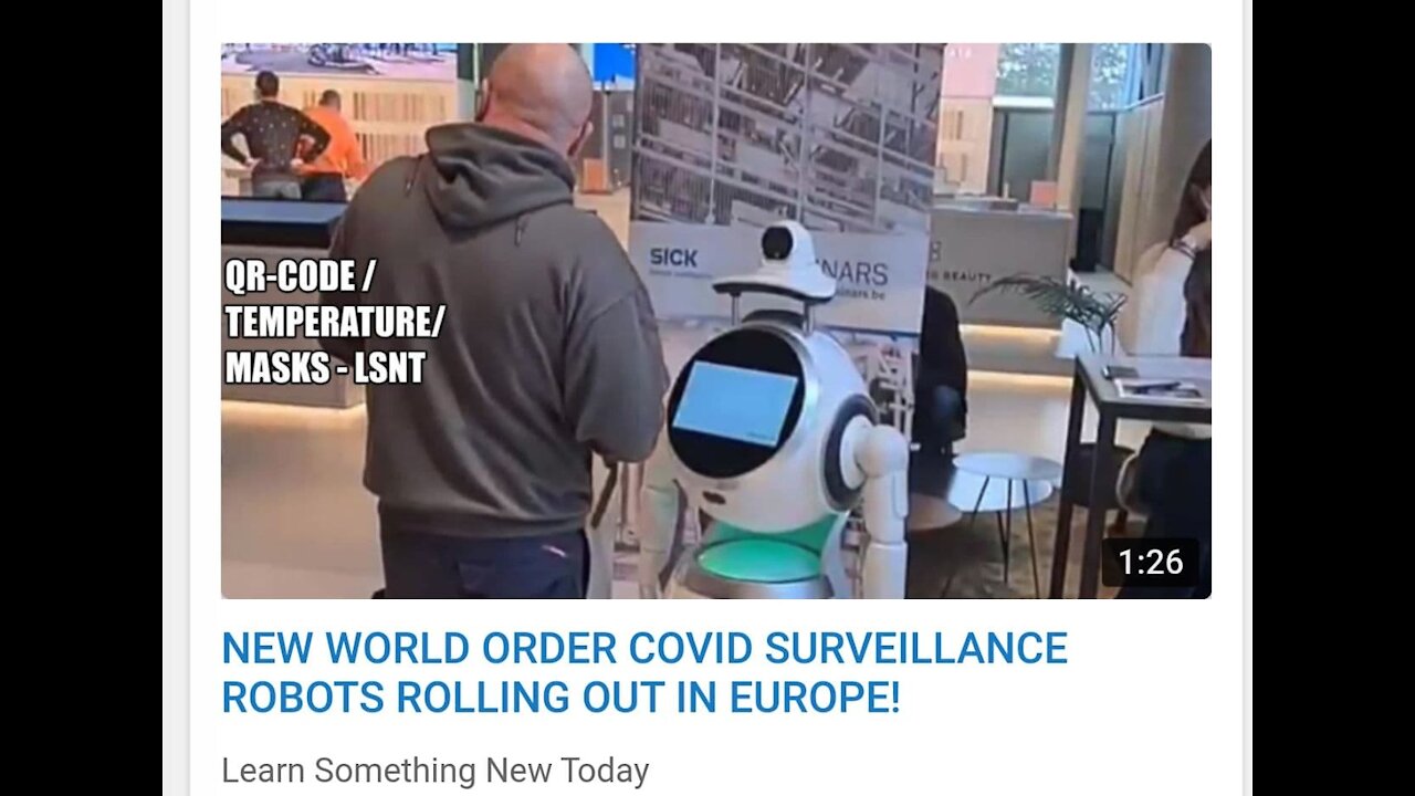 NEW WORLD ORDER ⁣COVID SURVEILLANCE ROBOTS ROLLING OUT - EUROPE!