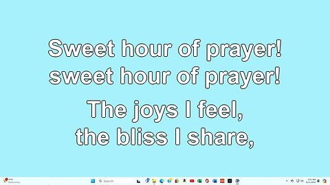 Sweet Hour of Prayer V2
