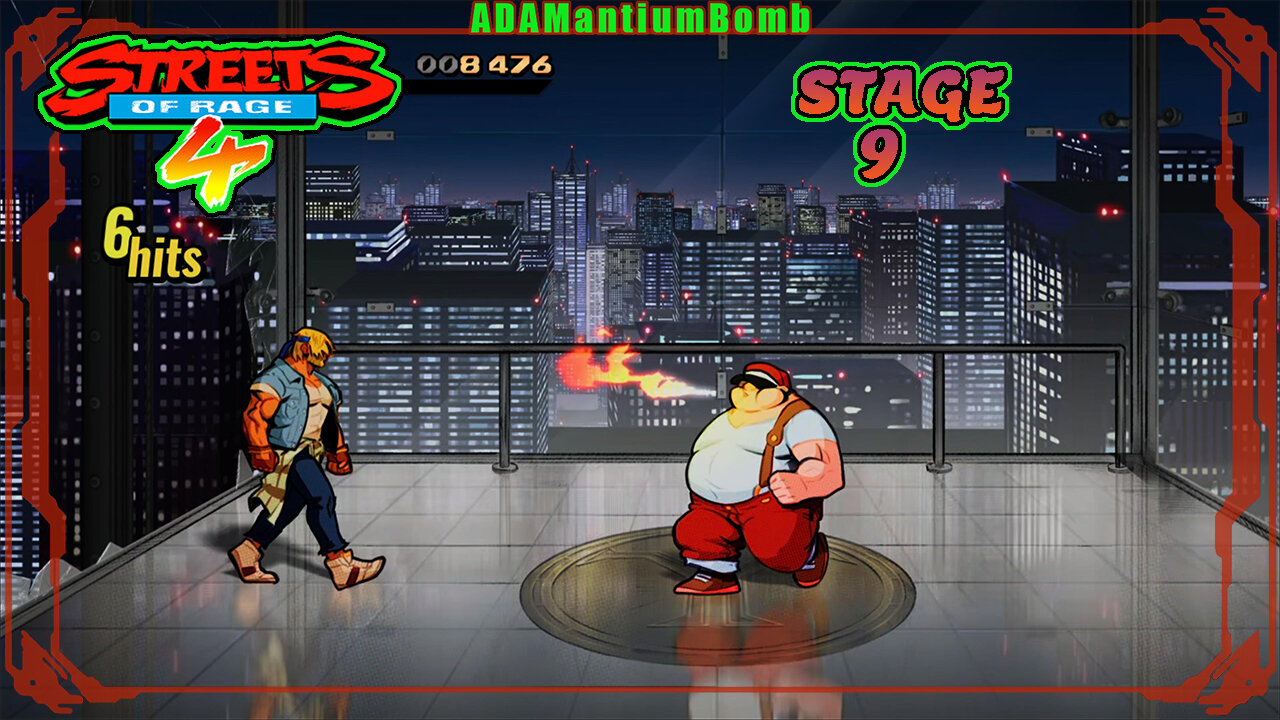 Streets of Rage 4 | Stage 09 – Y Tower, Hard Mode, Feat: Axle Stone (Streets of Rage, 2020 PS4) #ps4