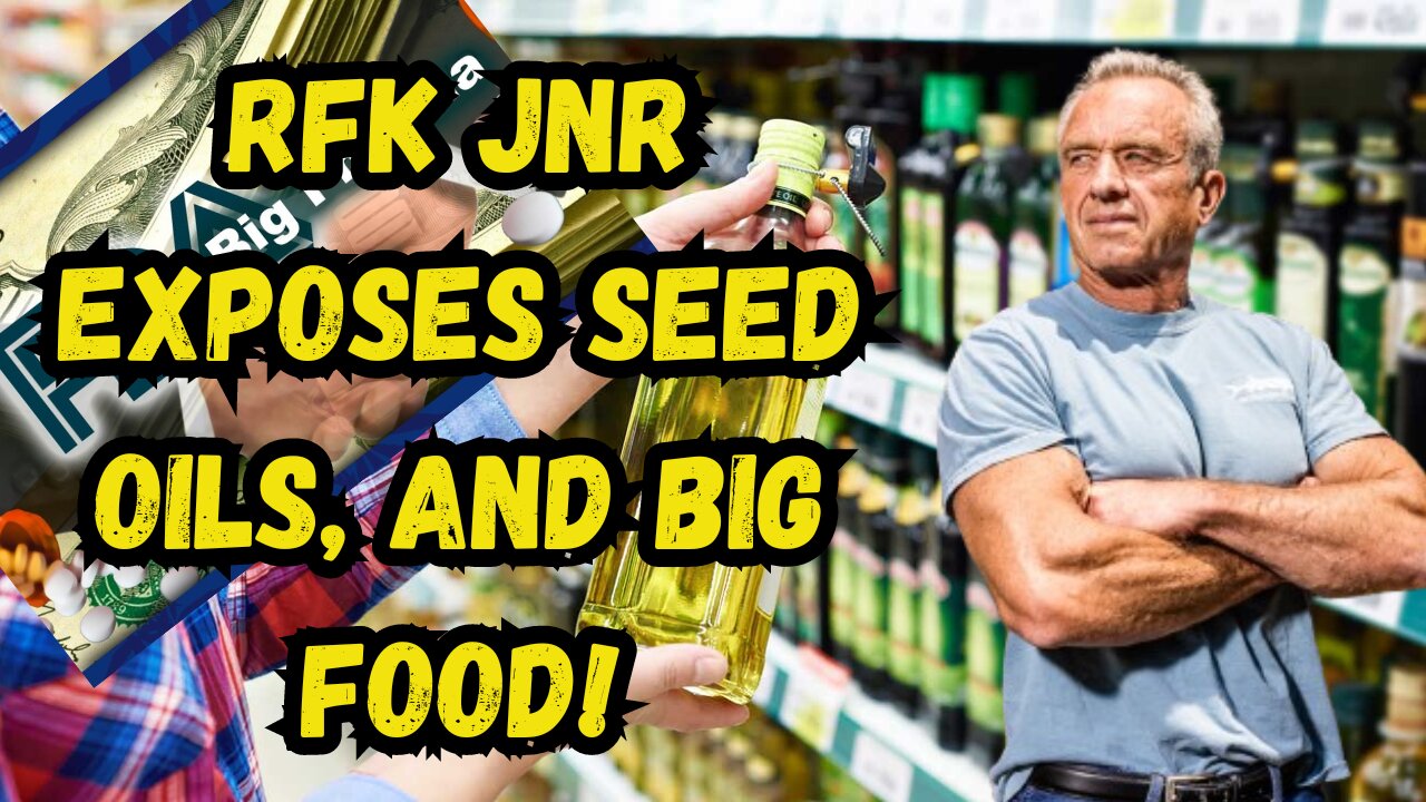 RFK Jnr exposes seed oils, and the corrupt food industry, reaction video