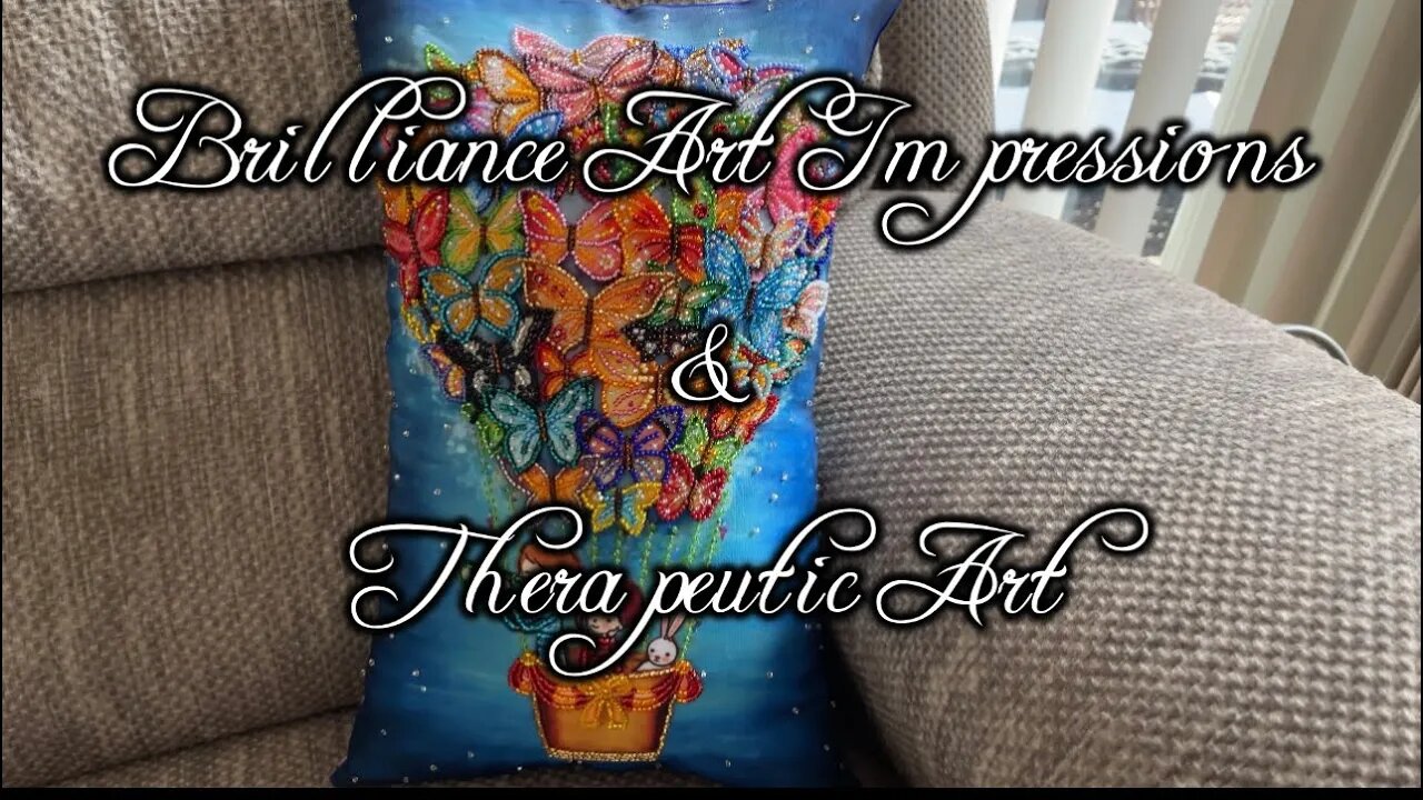 Butterfly Balloon 🎈Decorative Pillow! Every Bead Handsewn & Then Made Into A Pillow!