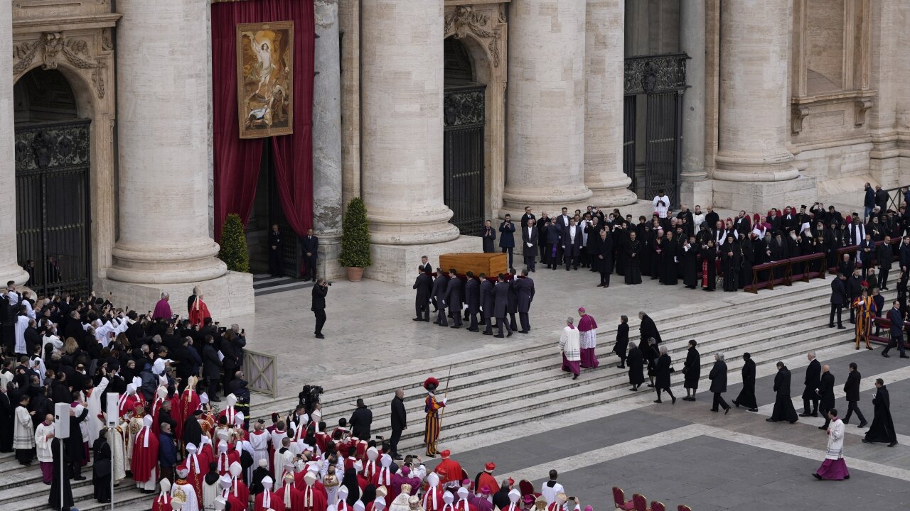 Pope Francis Presides Over Pope Benedict's Funeral In Vatican City