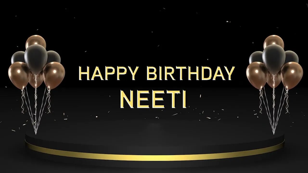 Wish you a very Happy Birthday Neeti