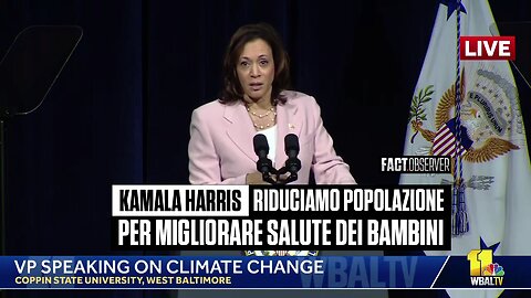 Kamala Harris - Riduciamo popolazione per migliorare salute dei bambini