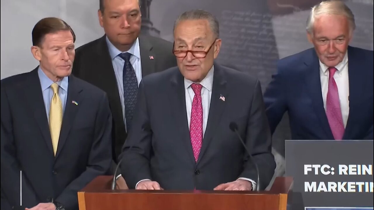 LIVE: Sen. Chuck Schumer holding news conference on firearms marketing to children...