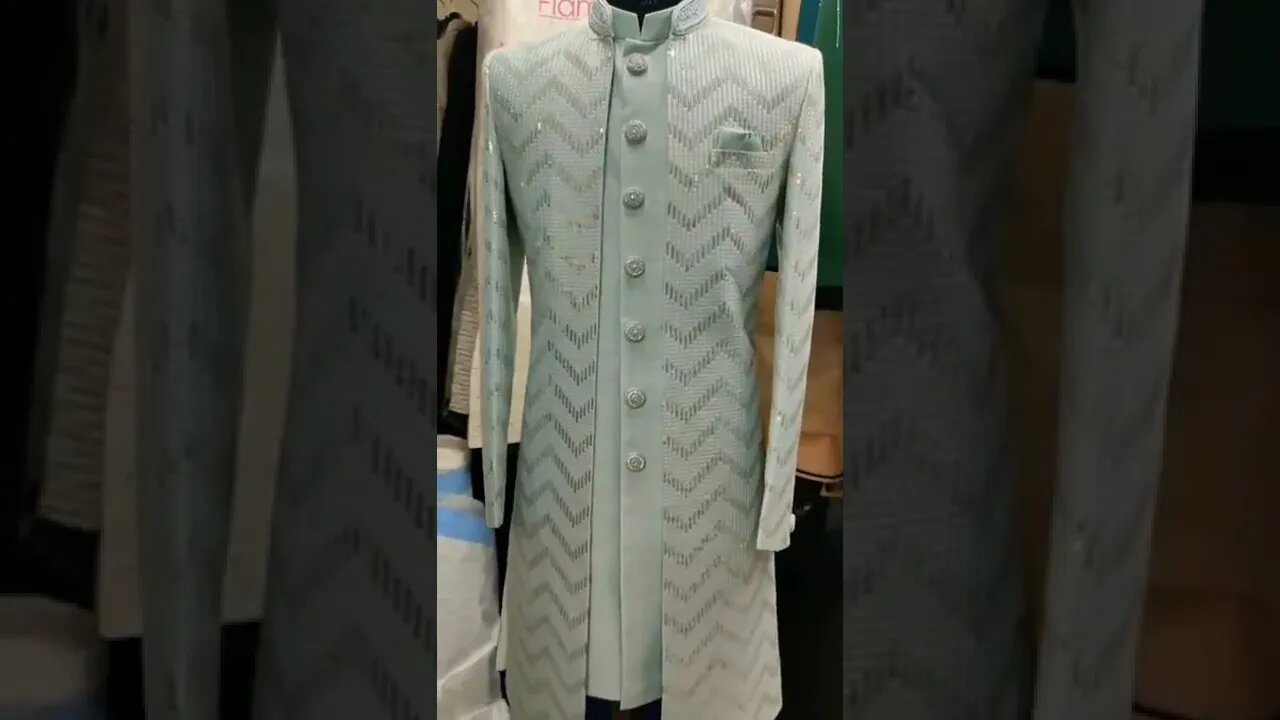 sherwani [ quilted ] all over work ✨#sherwani #fashion #mensfashion #kurta
