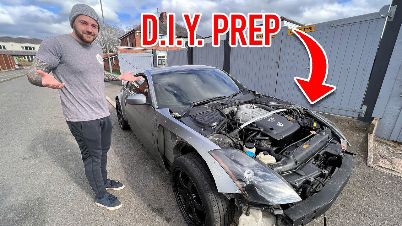 DIY PAINT PREP ON MY WIDEBODY NISSAN 350Z