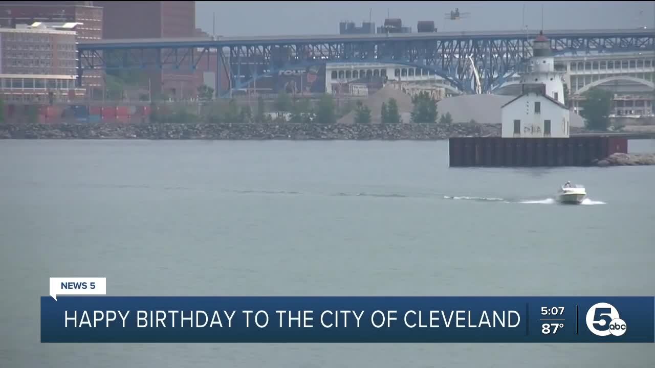 History of Cleveland on it's birthday