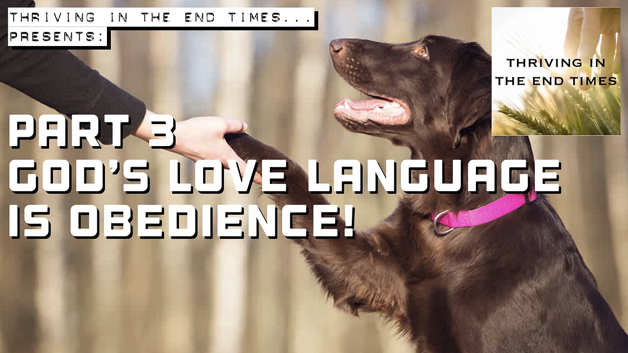 PART 3 - God’s Love-Language - is YOUR OBEDIENCE…