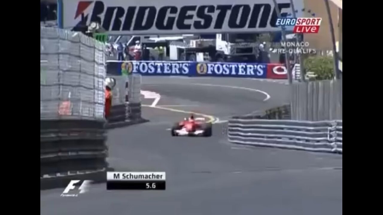 Michael Schumacher Qualifying In Monaco 2004