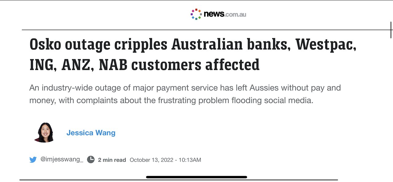 Aussie banks crippled by outage.Diesel global chaos?Labgrown brain cells play “Pong”!