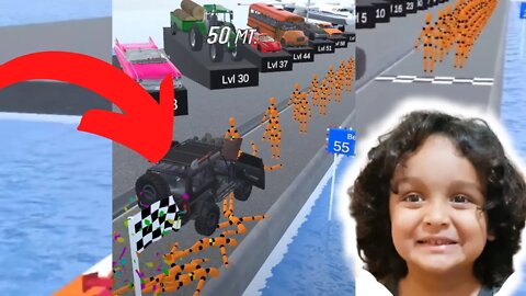 Crash Master 3D - Desbloqueando Todos os Níveis e carros - Corrida Insana