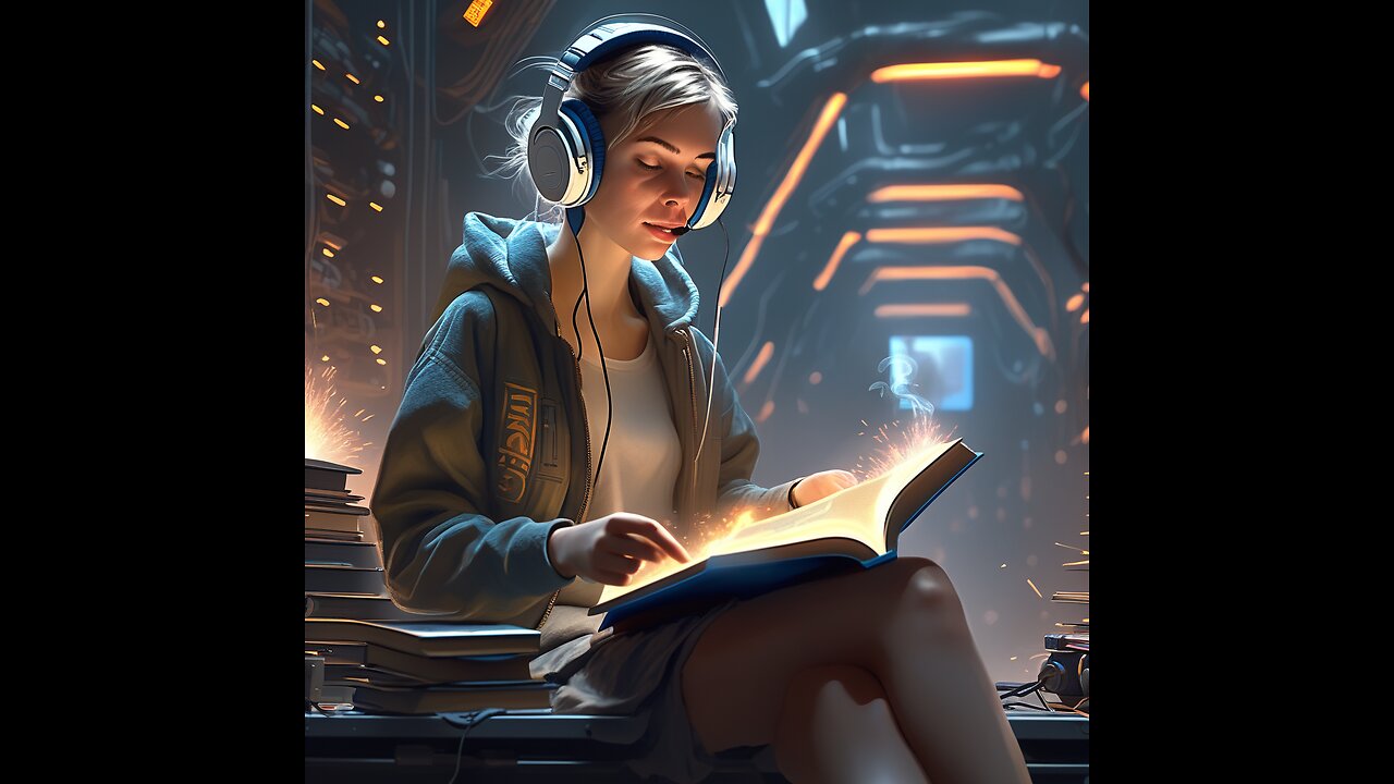 Chill lofi branded music for reading books