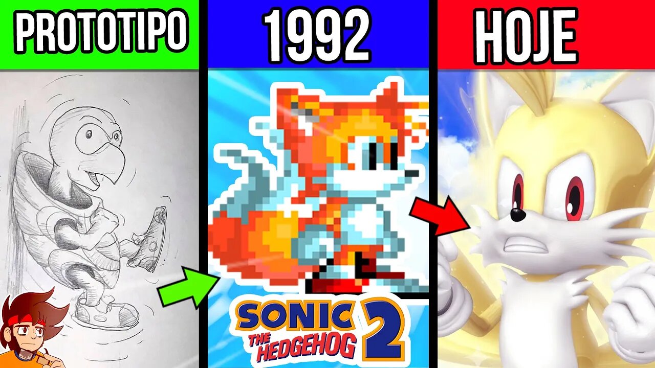 EVOLUÇÃO e Historia de TAILS nos JOGOS do SONIC