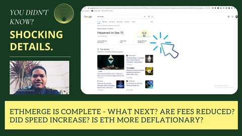 Ethereum Merge Complete - What Next? Are Fees Reduced? Did Speed Increase? Is ETH More Deflationary?
