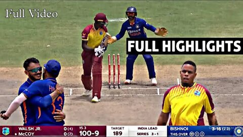 IND vs WI 5th T20 Match Highlights 2022 | IND vs WI 5th T20 1st innings | Hotstar | Cricket 22