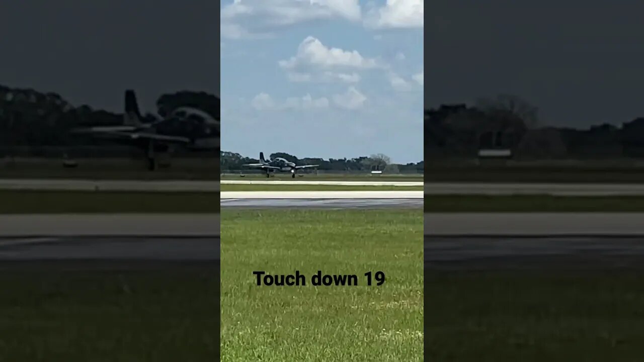 Touchdown runway 19