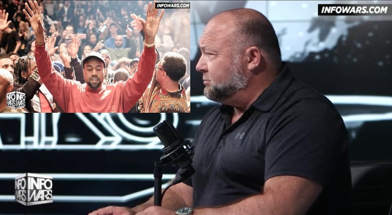 Alex Jones Talks To Ye A Lot