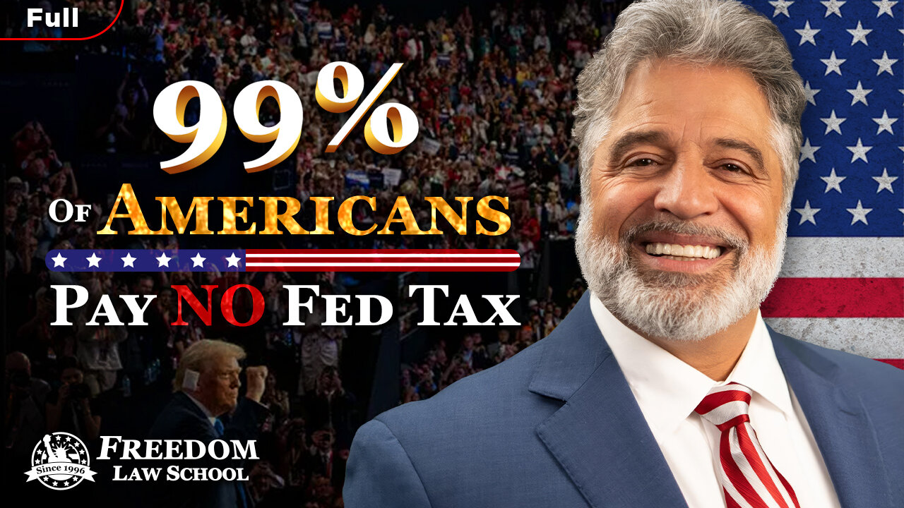 99% of Americans are not required to file and pay federal income taxes! (Full)