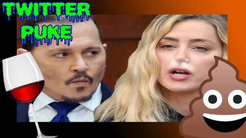 Twitter Puke Amber "Turd" Heard and the white pony