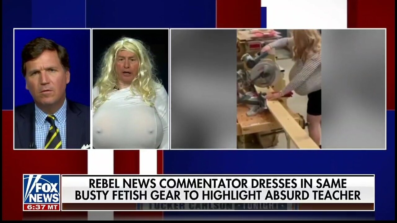 Tucker Guest Dresses As Trans Teacher To Mock Canada School Boob Drama