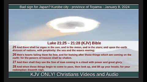 Bad sign for Japan? Kurobe city - province of Toyama - January 8, 2024