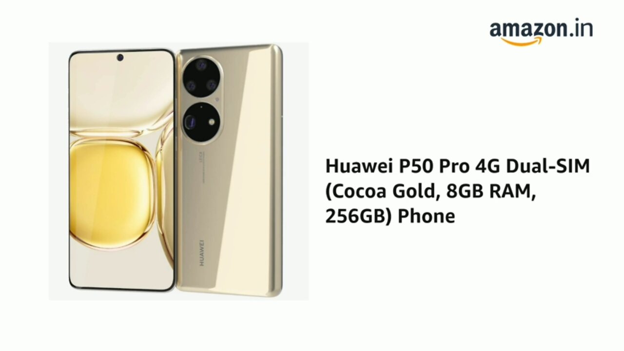 Introducing HUAWEI P50 Pro 4G Dual-Sim (8GB RAM , 256GB) BY AMAZON