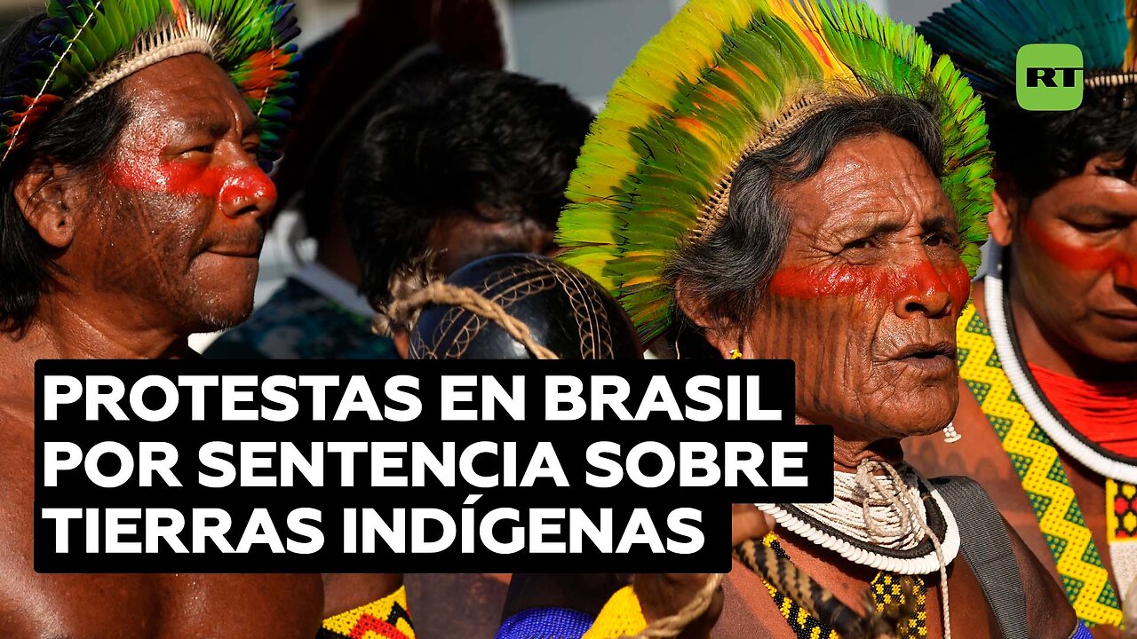 Más de 600 indígenas se congregan en la capital de Brasil para protestar contra el "marco temporal"