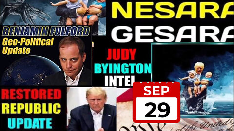 Judy Byington. Restored Republic via a GCR 9.29.24 > Benjamin Fulford Great - Trump Return