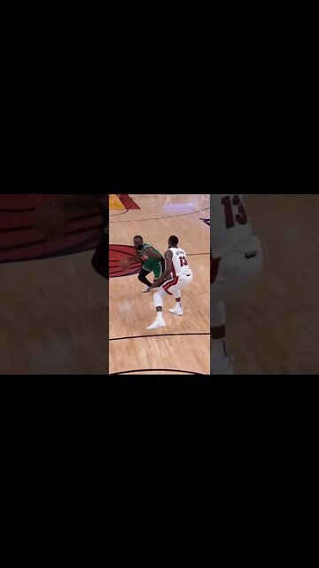 WILD Bam WEDGIE BLOCK on Jaylen Brown💀 #shorts