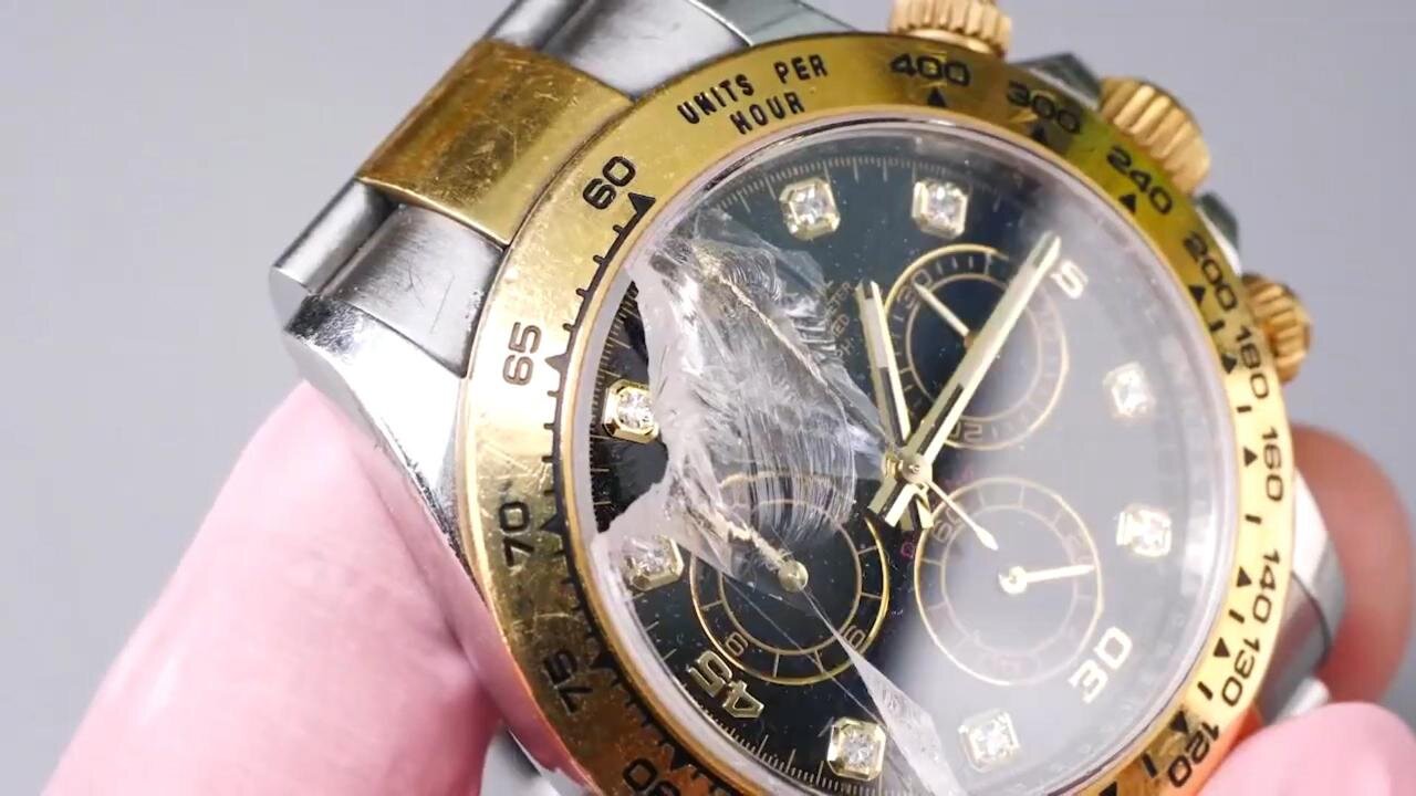 Restoration of a Rolex Daytona.Change the glass of the watch. #Watch repair