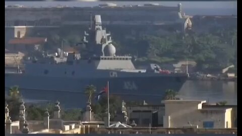 Russian frigate Admiral Gorshkov, carrier of the Zircon hypersonic missiles arrived to Cuba