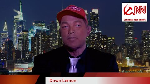 Dawn Lemon with Trump & Piglosi (satire)