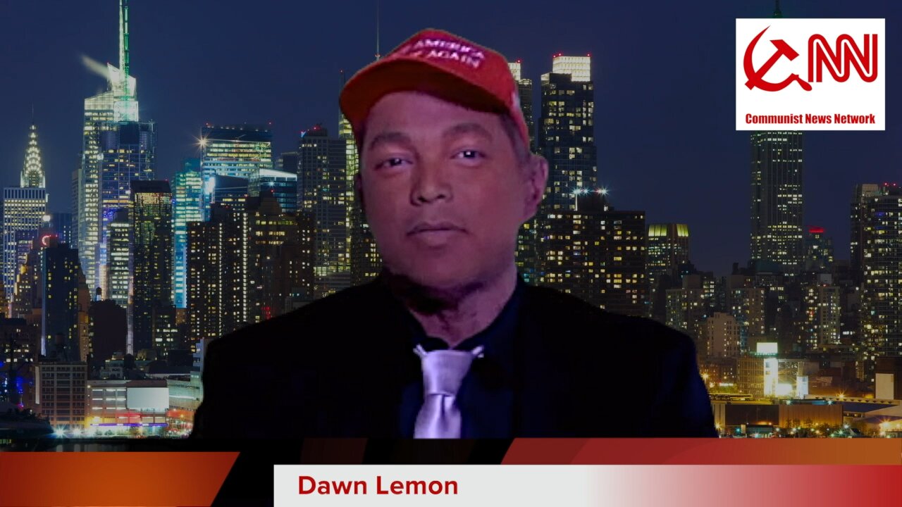 Dawn Lemon with Trump & Piglosi (satire)