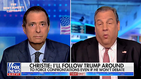 Stupidity on steroids. 2% candidate Christie announces he will start stalking Trump: "I will start following him around the country. Wherever he goes, I go."