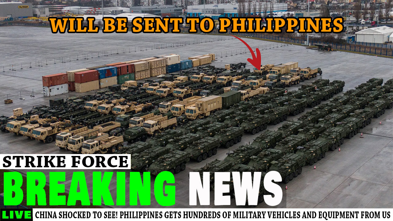 China Shocked to See! Philippines Gets Hundreds of Military Vehicles and Equipment From US