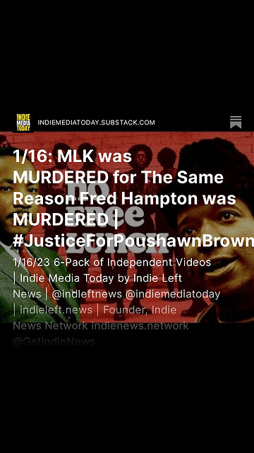1/16: MLK was MURDERED for The Same Reason as Fred Hampton | Tina Brown & Chris Smalls SPEAK + more