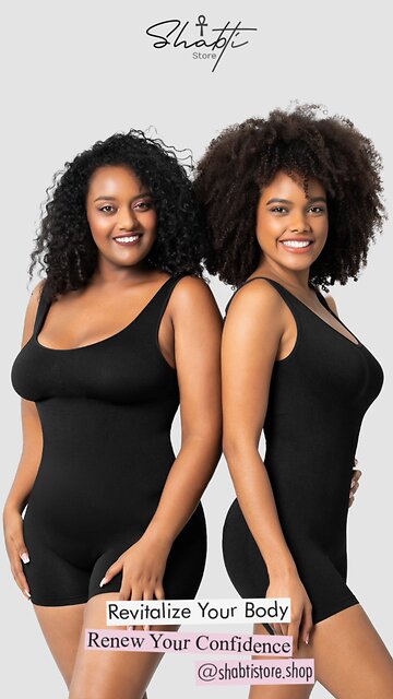 Cuties Get Sculpted Scoop Neck Wide Strap Romper Shapewear🖤