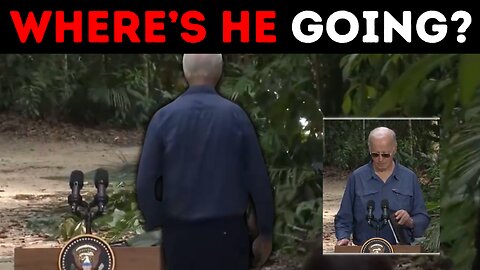 Footage shows Biden wandering off into the Amazon