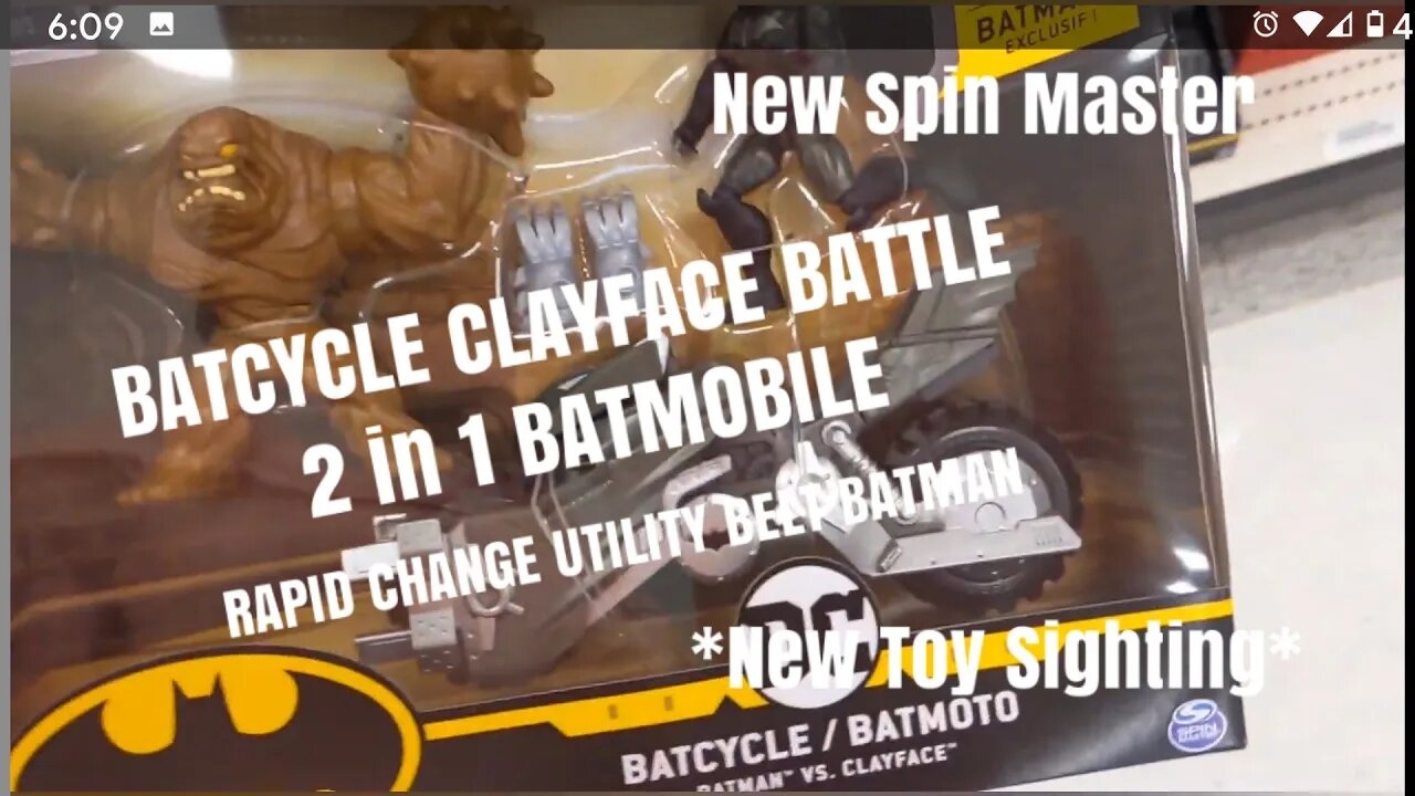 Spin Master Caped Crusader BATCYCLE ATTACK, 2 IN 1 BATMOBILE, RAPID CHANGE BELT *New Toy Sighting*