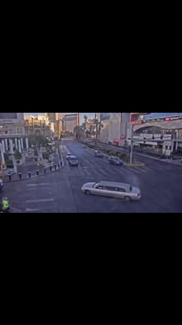 LVMPD shares video of reckless limo driver on The Strip