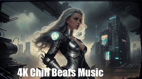 Chill Beats Music - Electronic Moonlight | (AI) Audio Reactive Cyberpunk | Warrior