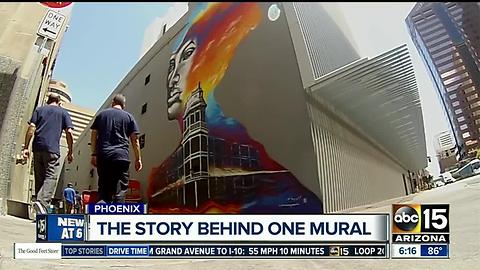 History of downtown Phoenix mural: Woman painted on Renaissance Hotel was real