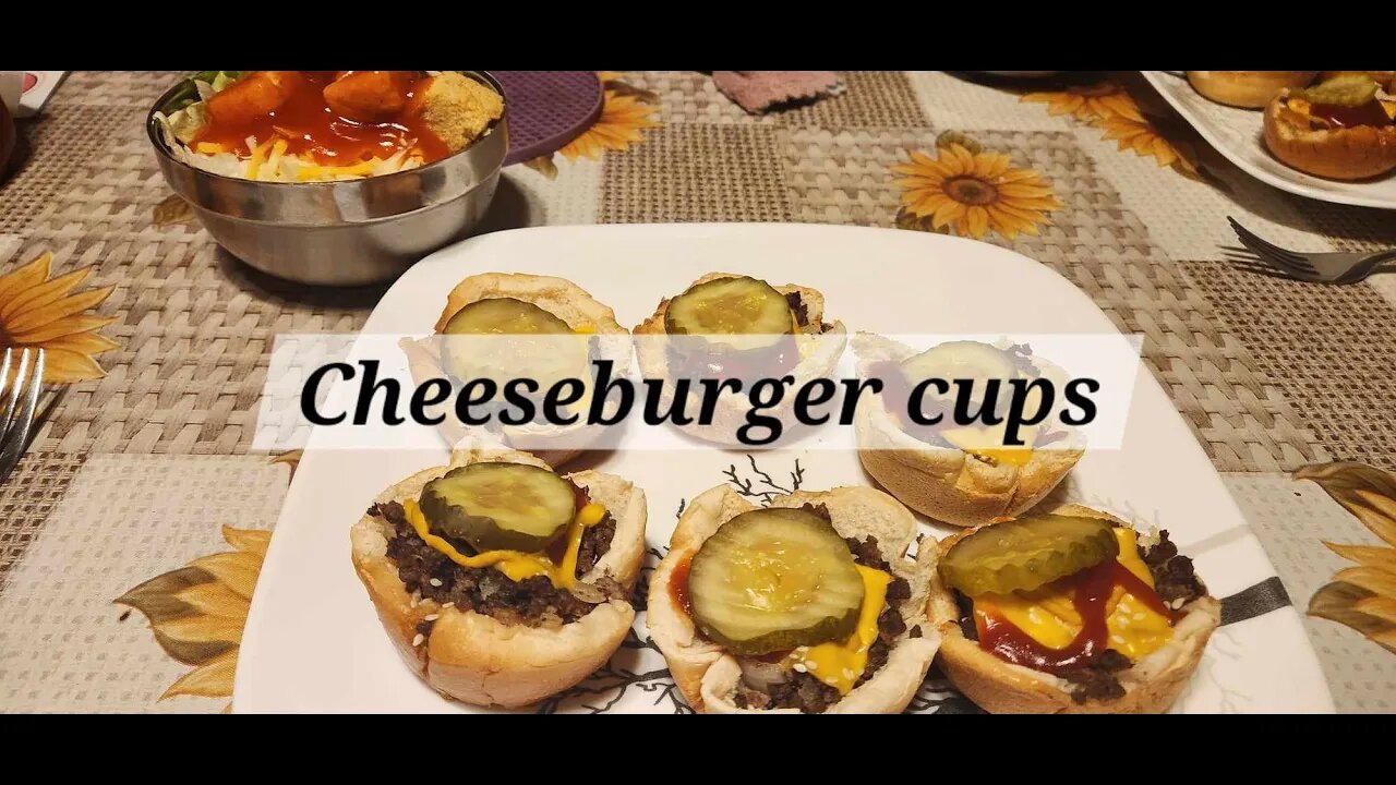 Cheeseburger cups #kidfriendly