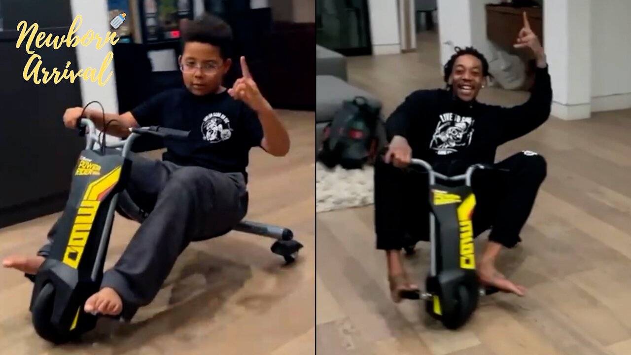 Wiz Khalifa Takes Over Son Sebastion's Power Rider 360 Trike! 🤣