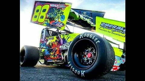 V8 Sprint car Accident during Race