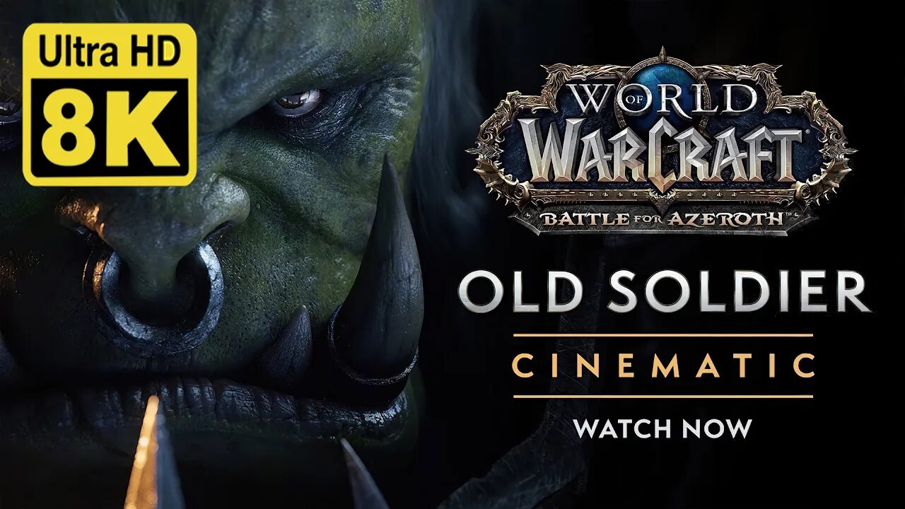 World of Warcraft “Old Soldier” 8K( Remastered with Neural Network AI)